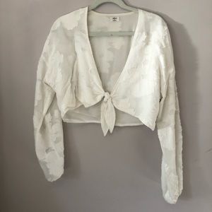 Wilfred floral twist crop top